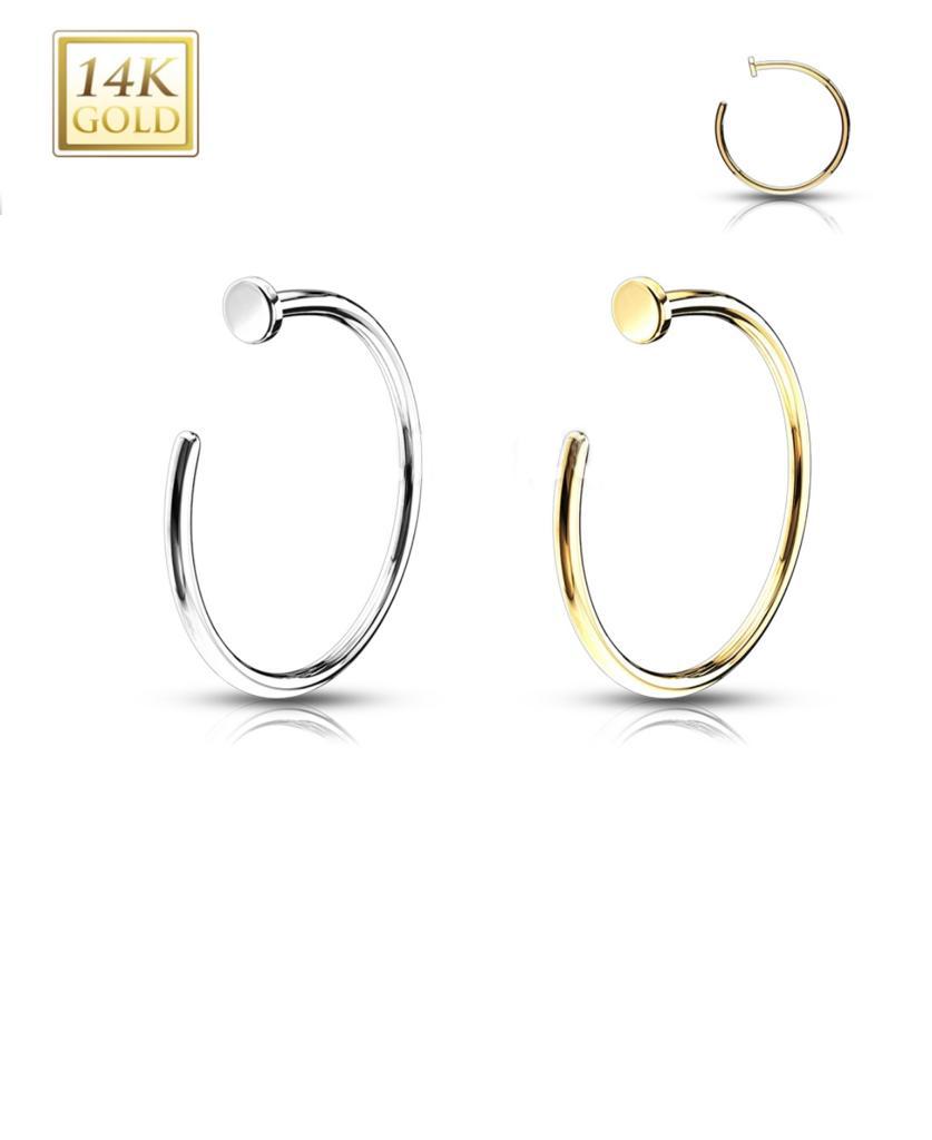 14kt Gold Nose Hoop